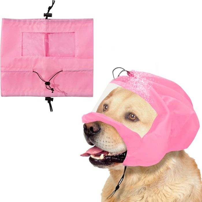 Chapeau de bain imperméable et réutilisable pour chien - Idéal pour le bain le toilettage et la natation - Rose