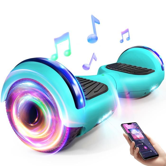 Hoverboard RCB 6,5 Pouces – Bluetooth, LED, Haut-parleur – Avec Hoverkart – Neuf