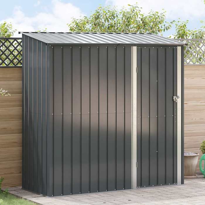 (ON SALE)Cabanons de jardin - Abri de Jardin Extérieur Anthracite 203 x 855 x 200 cm Métал @FR(78308)