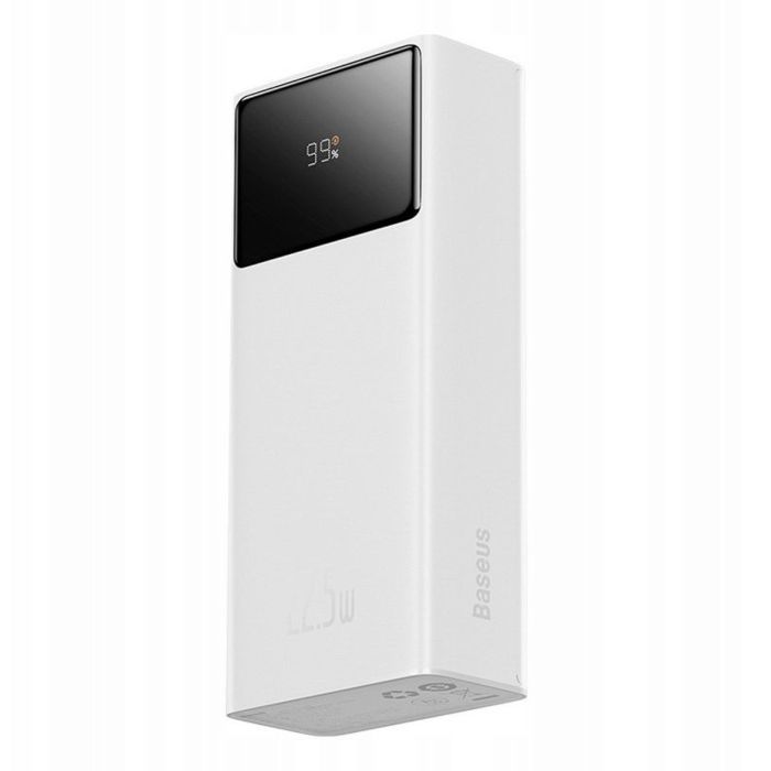 Baseus EnerFill FP41 - Batterie externe 30000mAh pour téléphone Blanc sortie max 12V