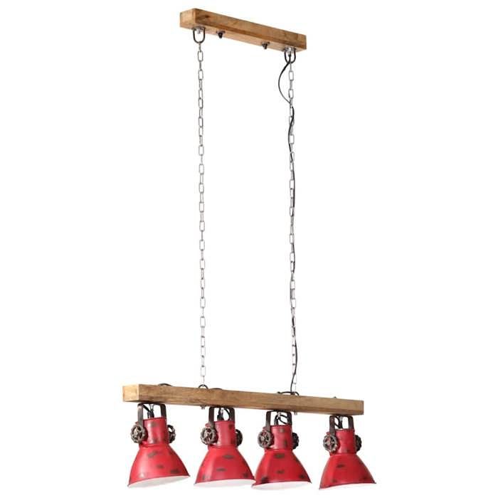 MOTHINESSTO-Plafonnier 25 W rouge délavé 90x24x111 cm E27