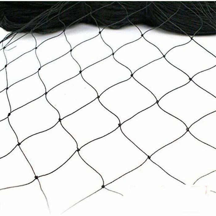 Filet anti-oiseaux - PZCC - 15 x 7 5 m - Maille 25 x 25 mm - Nylon tressé - Résistant aux intempéries
