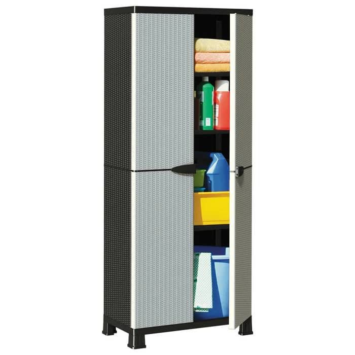 (Vente chaude)Support/Cabinet/Buffet de rangement - SWEETY - moderne Armoire en plastique 68x39x1715cm Design de rotin995329