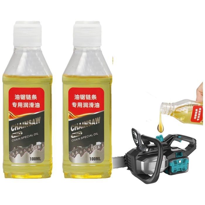 2 Pack Huile Chaine TronçonneuseHuile Tronconneuse ElectriqueGuide-Chaîne De Tronçonneuse Pour