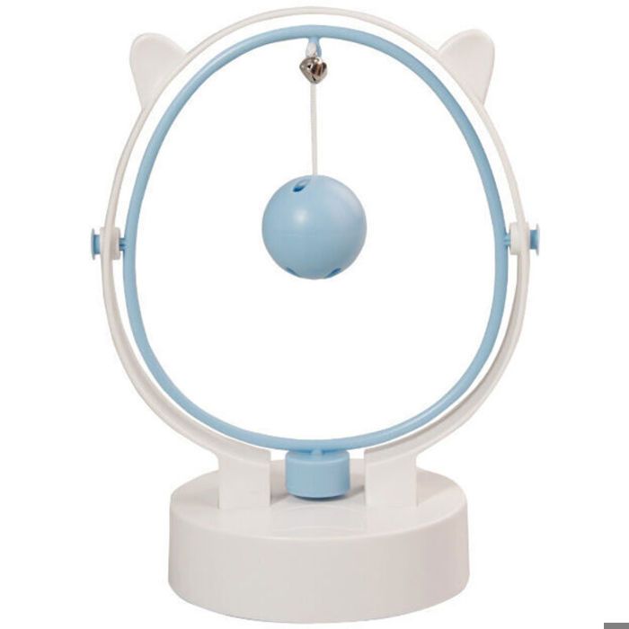 Jouet interactif pour chat dintérieur balançoire cinétique automatique plume de jouet électronique pour chat (bleu)