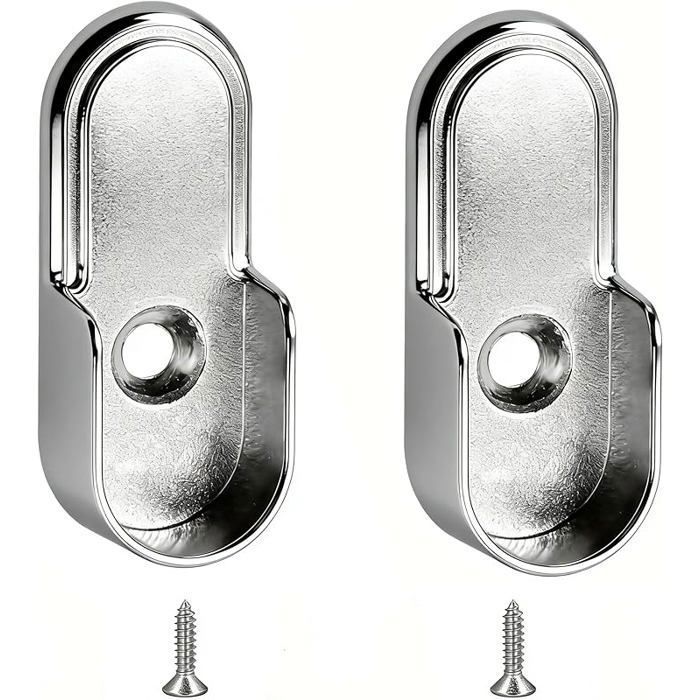 2 Pièces Support Penderie Supports Robustes pour Barres Penderie Montage Facile Support Barre Penderies Fi PIECES DETACHEES CUISSON