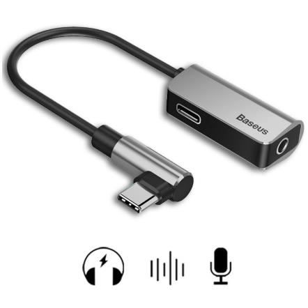 Baseus Coude Usb Adaptateur Type C Vers Jack 3 5mm Pour Cable De Charge Et Casque D Ecoute Pour Xiaomi 6 8 Huawei P20 Pro Achat Cable Telephone Pas Cher Avis Et Meilleur