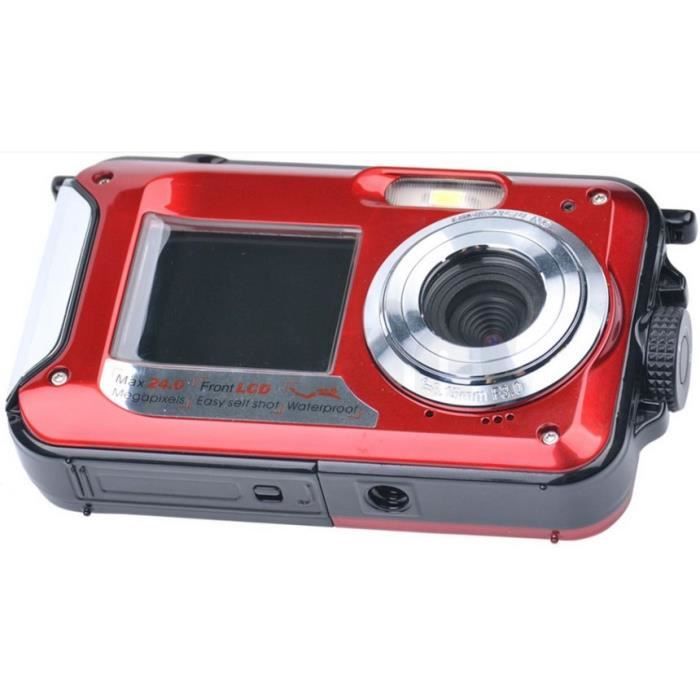 TTLIFE Full HD 2,7K Appareil Photo Etanche Numérique, 48MP Camera Etanche Pour La Plongée Zoom Digital 16x Camera Double écran - Appareil Photo