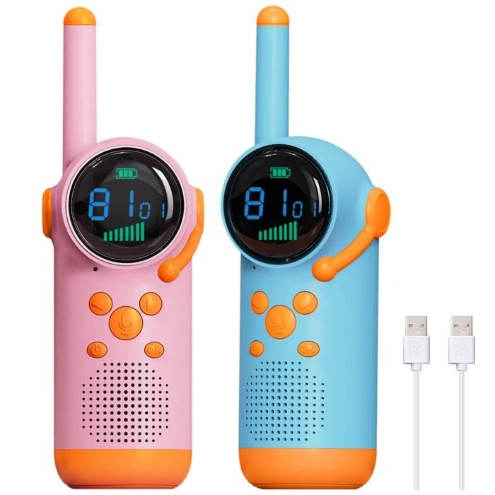 Talkie-walkie Enfants 8 Canaux Aikmi – 3 Km De Portée, LCD, Lampe, VOX – Cadeau Anniversaire 5-12 Ans Garçon Et Fille