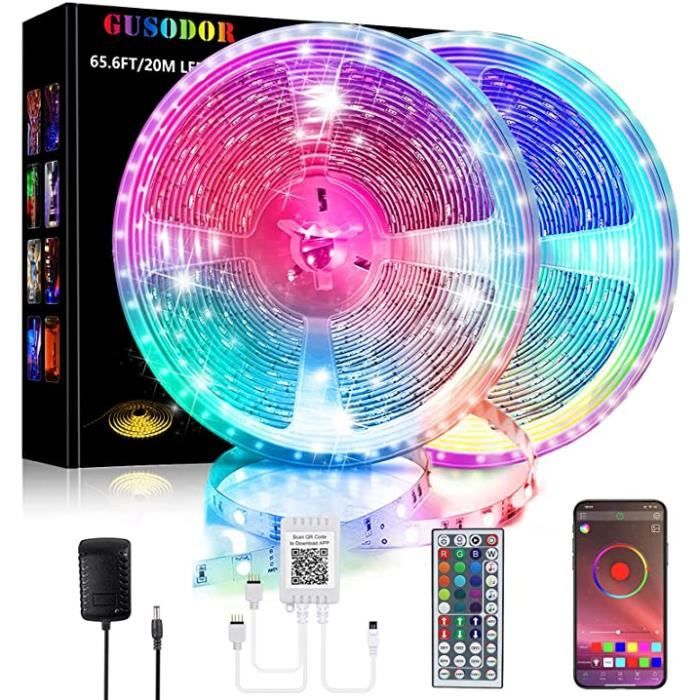 RUBAN LED, 10M Bluetooth RGB Bande LED Intelligente, Dimmable Multicolore  App Co EUR 29,07 - PicClick FR