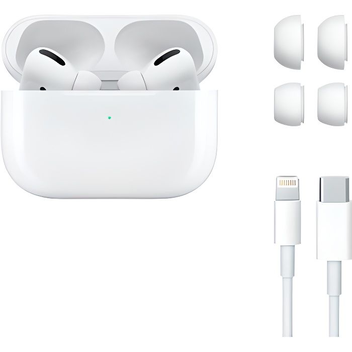 Apple AirPods Pro 2021 Blanc avec boîtier de charge MagSafe Ecouteurs sans fil True Wireless à réduction du bruit
