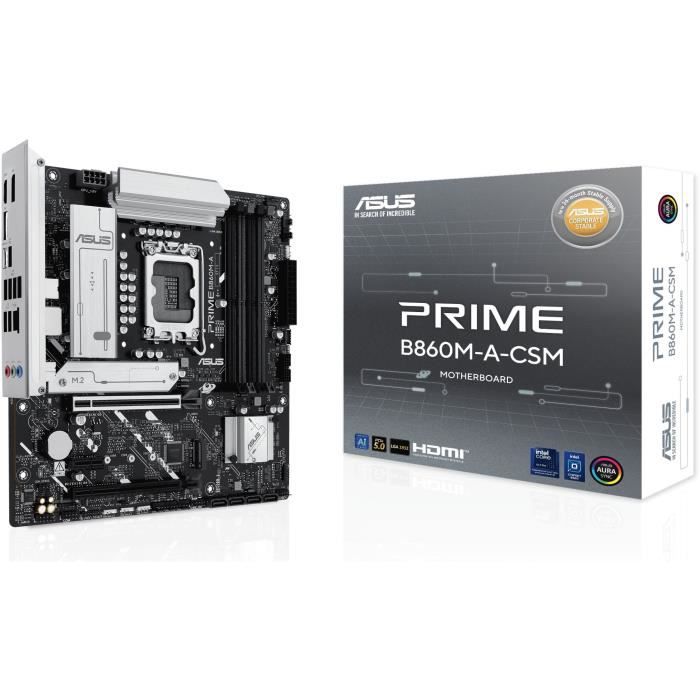 Carte mère - ASUS - PRIME B860M-A-CSM - Intel B860 LGA 1851 (Socket V1) micro ATX