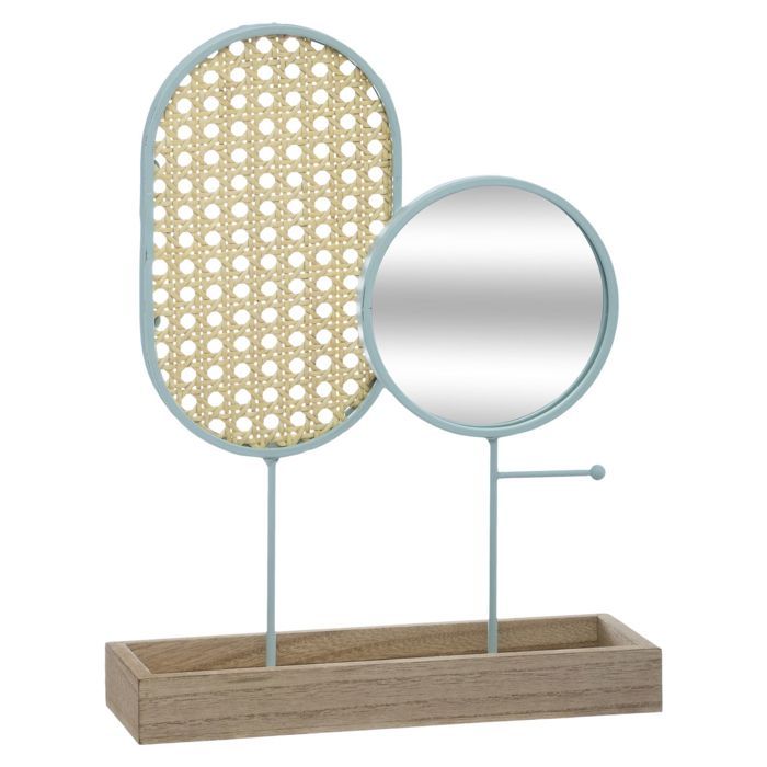 Porte Photo Atmosphera Bois 58x43cm - Décoration Murale Moderne Avec Corde Jute