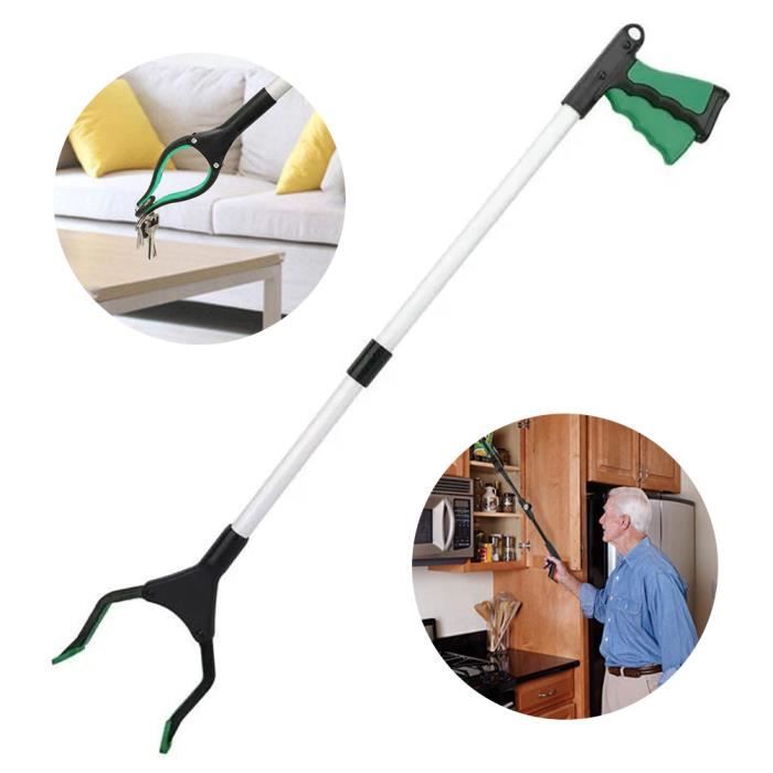 Pince De Ramassage Extra-Longue 82cm - Pour Personnes Âgées Et Mobilité Réduite, Idéale Jardin Et Maison