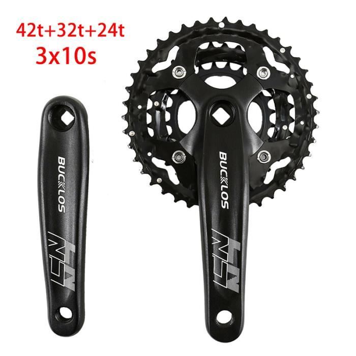 10S PIRMING AL - pédalier vtt Double-triple vitesse, trou carré,pour