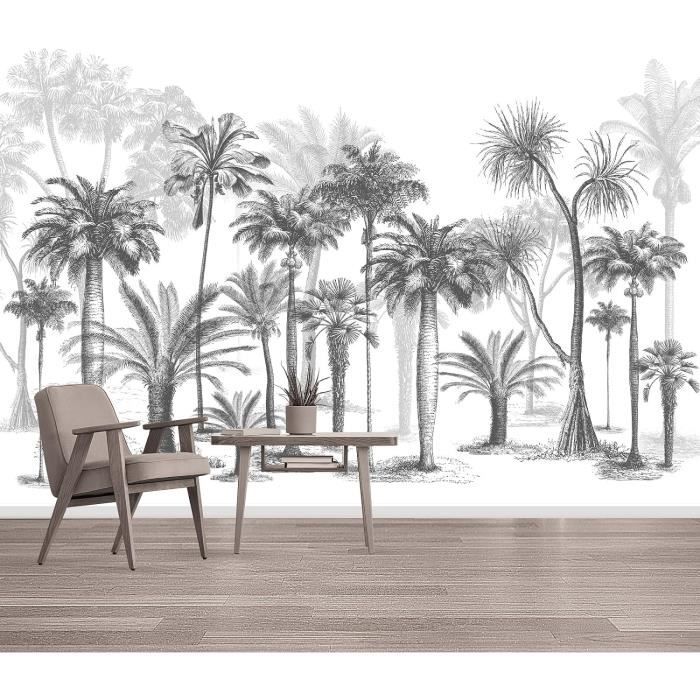 Papier Peint Adhésif 3D – Plage Et Noix De Coco – Autocollant Mural Q3173