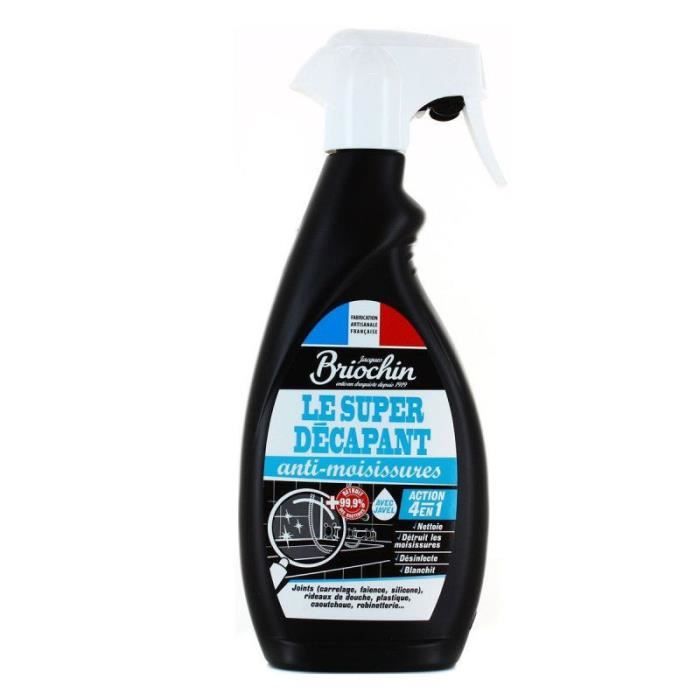 LOT DE 4 JACQUES BRIOCHIN Le super décapant Anti moisissures Action 4en1 Spray de 500 ml