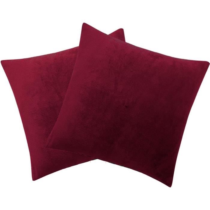 Lot De 2 Housses De Coussin Hibou - Tissu Doux, Fermeture éclair Invisible - 30 X 30 Cm