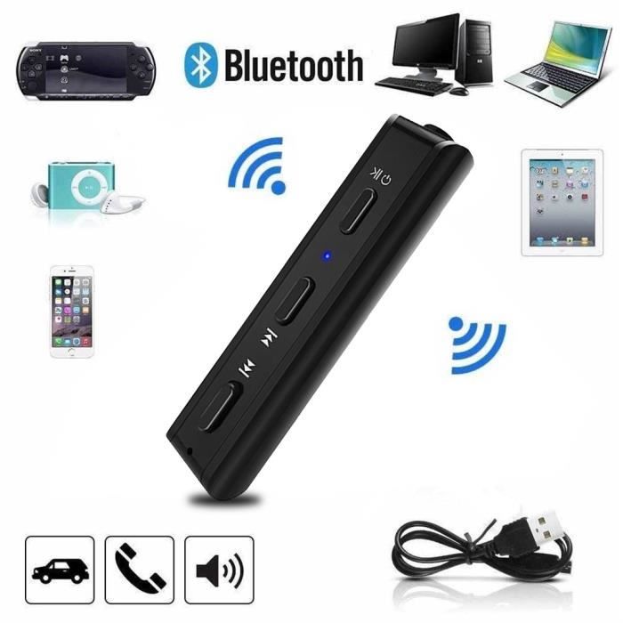 Mini Kit Mains Libres Bluetooth Pour Voiture Adaptateur De Recepteur Audio Jack 3 5 Mm Aux Libre Recepteur Audio Avis Et Prix Pas Cher Cdiscount