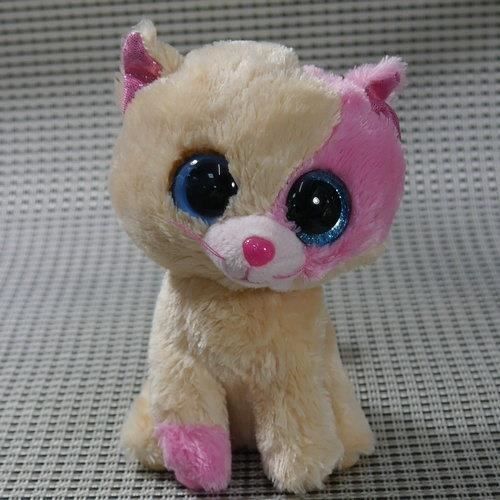 peluche ty chat multicolore