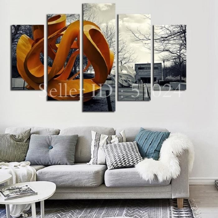 Unframed 5 Pieces Peinture Abstraite Paysage Peinture Decorative Le Salon A La Maison 30x40cmx2 30x60cmx2 30x80cm Achat Vente Tableau Toile Cdiscount