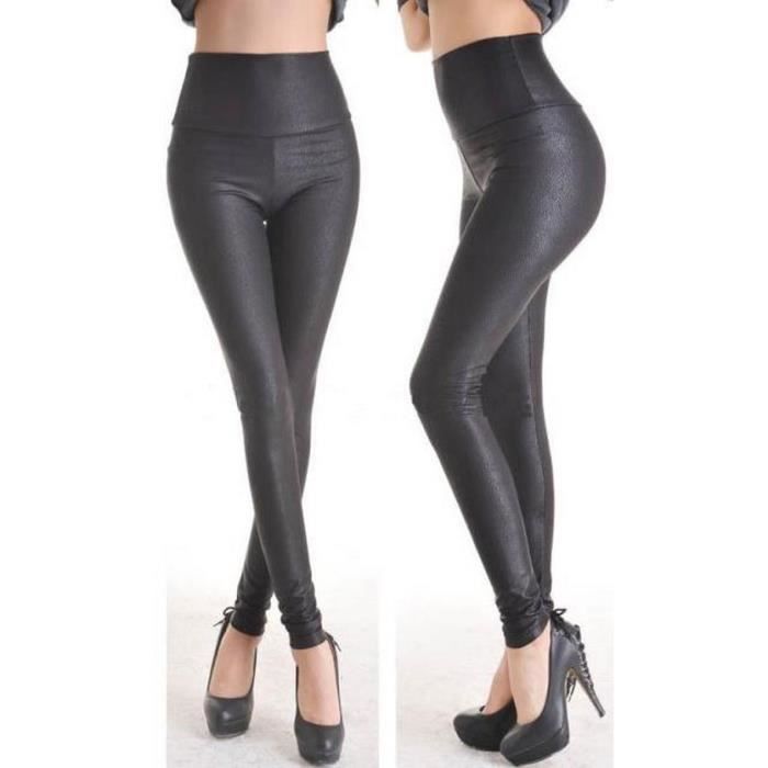 Pantalon discount cuir moulant
