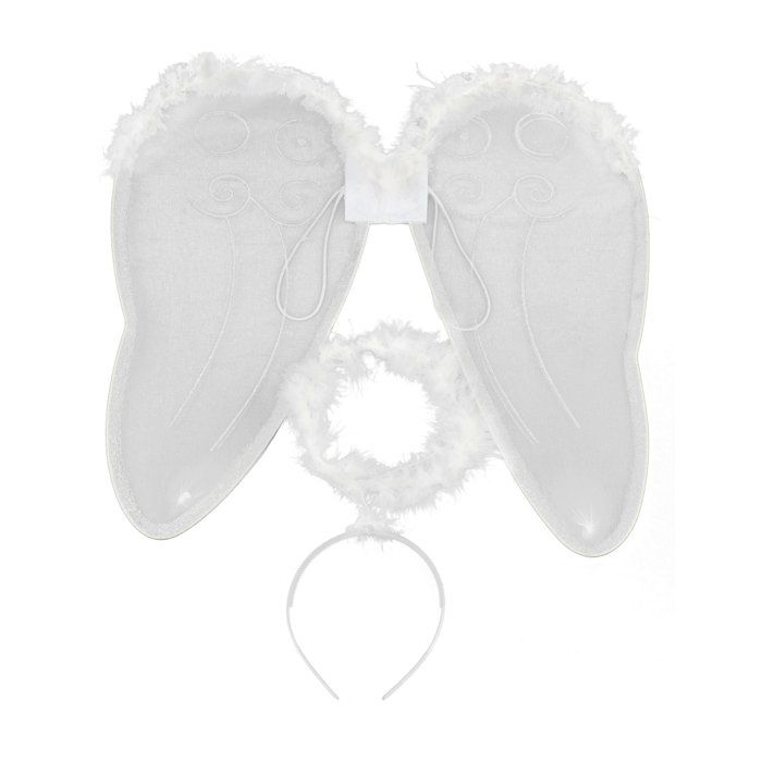 Accessoire - Kit ange avec ailes et auréole adulte