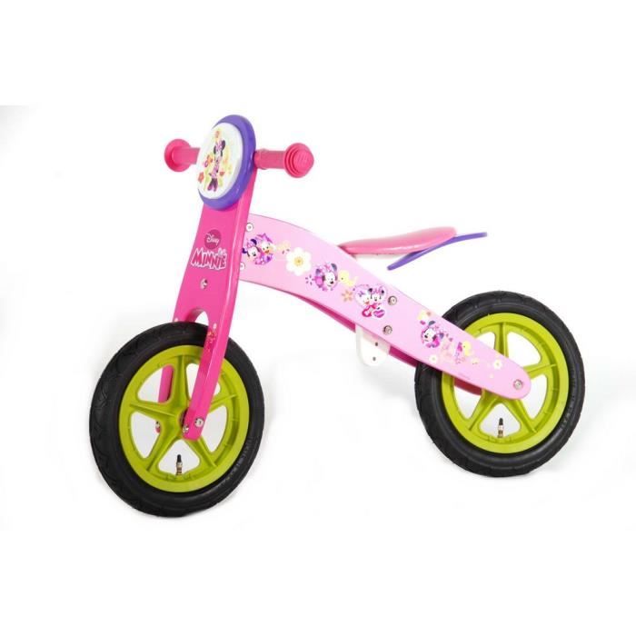 Draisienne en bois Minnie 12 pouces disney Rose Bois