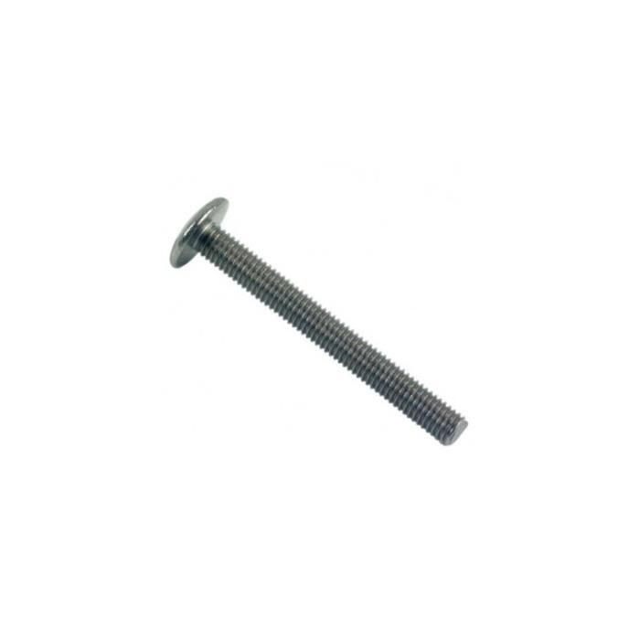 VIS METAUX TETE CYLINDRIQUE BOMBEE LARGE INOX A2 6X40 TORX T30