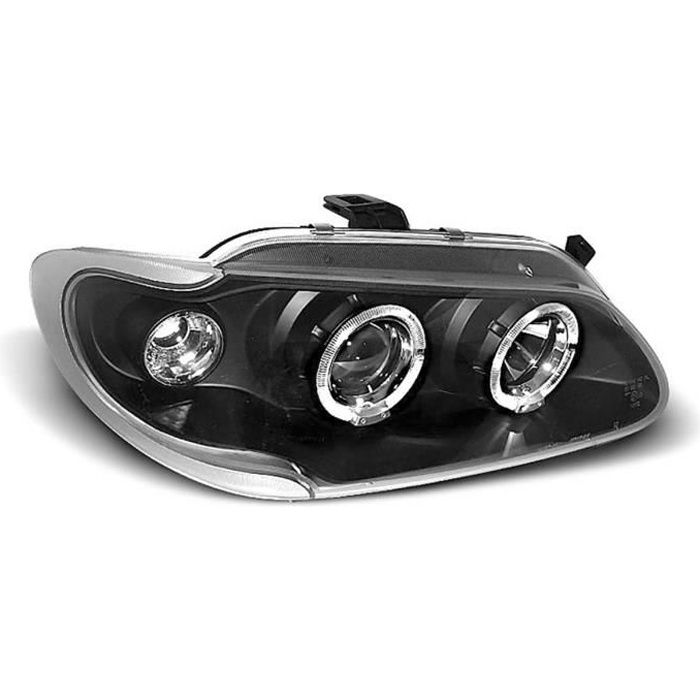 Paire de feux phares Renault Megane / Scenic 96-99 angel eyes noir