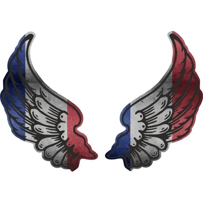 Autocollant Sticker Ailes Motard Drapeau Cabo Verde - Vinyle Résistant 10x14 Cm - Décoration Moto - 4