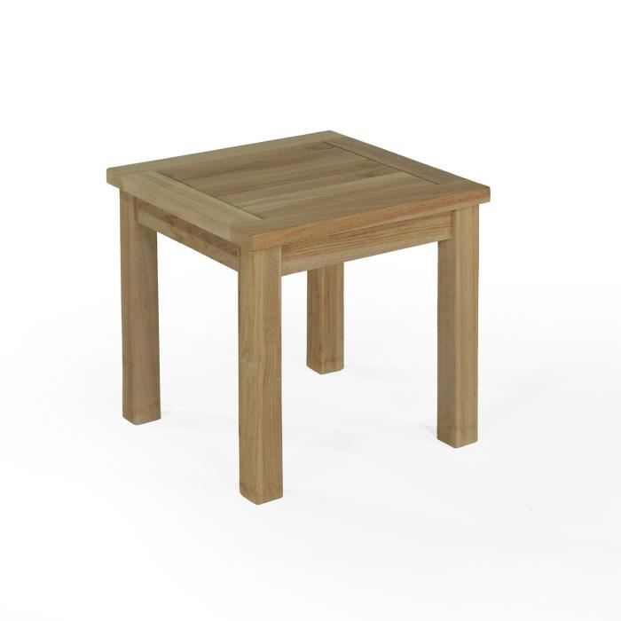 Table Basse D Appoint Carree En Teck Ecograde Coffee 45 X 45 Cm