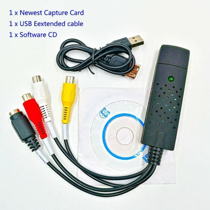 Convertisseur usb 2.0 VHS vers DVD convertir la vidéo analogique en Format numérique Audio vidéo