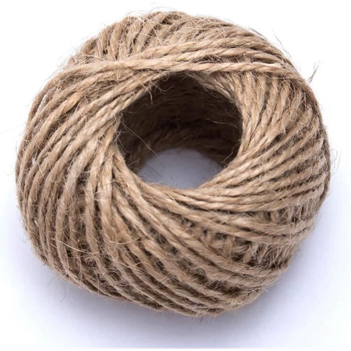 CqinjuFicelle de Jardin Corde de Chanvre Naturel tissé 30m Rouleau — free download