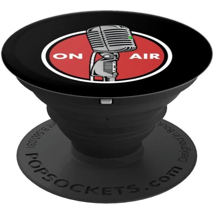 Microphones Radios Vintage Microphone - Vocalist Standup Podcast On Air  Radio PopSockets Support et Grip pour Smartphone 17949 - Cdiscount TV Son  Photo