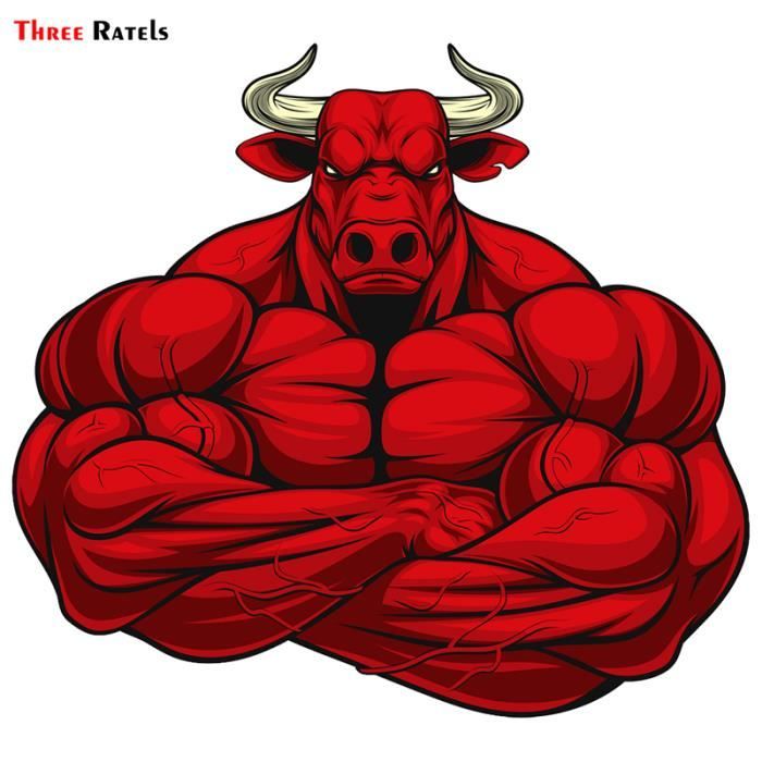 Trois Ratels Trl417 14x12 9cm Musculation Taureau Voiture Autocollants Drole Auto Autocollant Deca Modele Trl422 Anqccta Cdiscount Auto