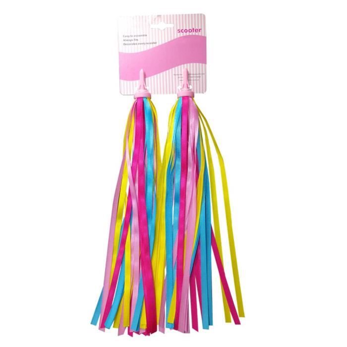 Lot De 4 Paires De Serpentins Colorés Pour Guidon De Vélo Pour Garçons