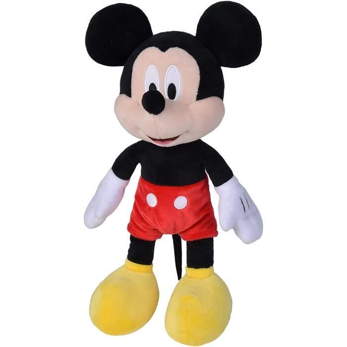 Simba- Peluche Mickey 35cm, A2102208, Noir, Rouge, Jaune