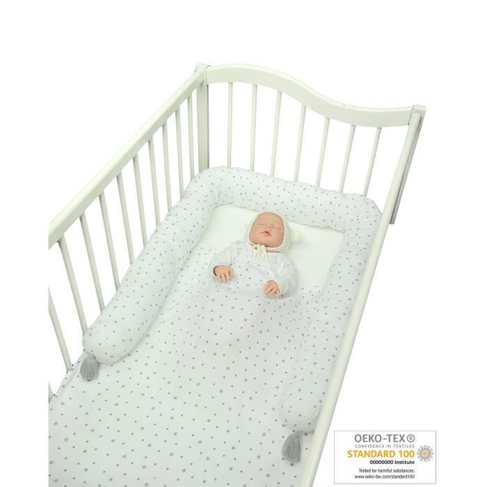 Momika Lit Bumper Serpent Serpent Lit Rouleau 190 Cm Pour Lit Le Berceau Ou Un Lit 100 Coton Cdiscount Puericulture Eveil Bebe