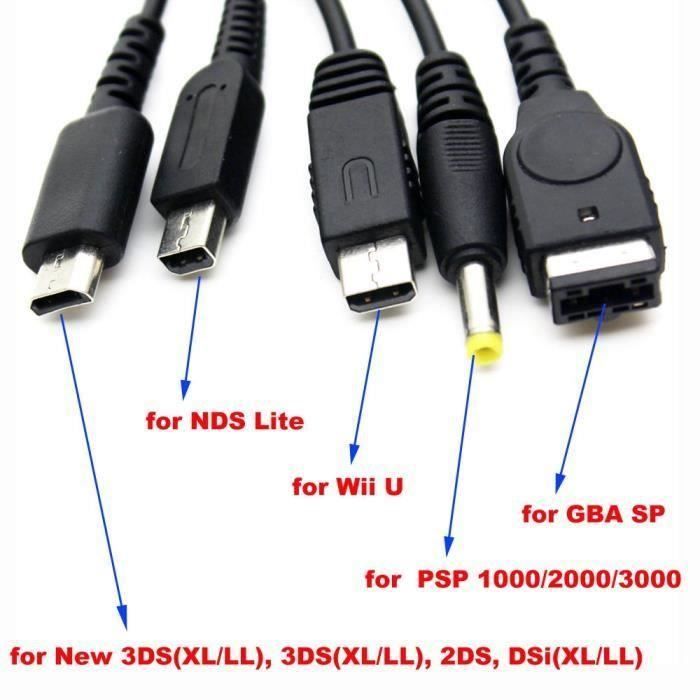 Câble chargeur USB pour Nintendo NEW 3DS XL - Cdiscount Informatique