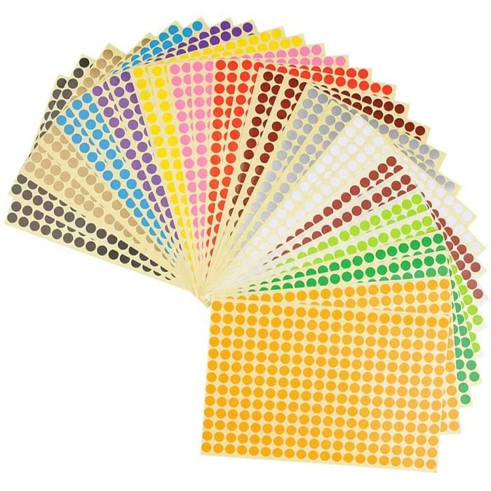 Étiquettes Rondes Autocollantes DMC - Couleurs Et Numéros - Pour Diamond Painting
