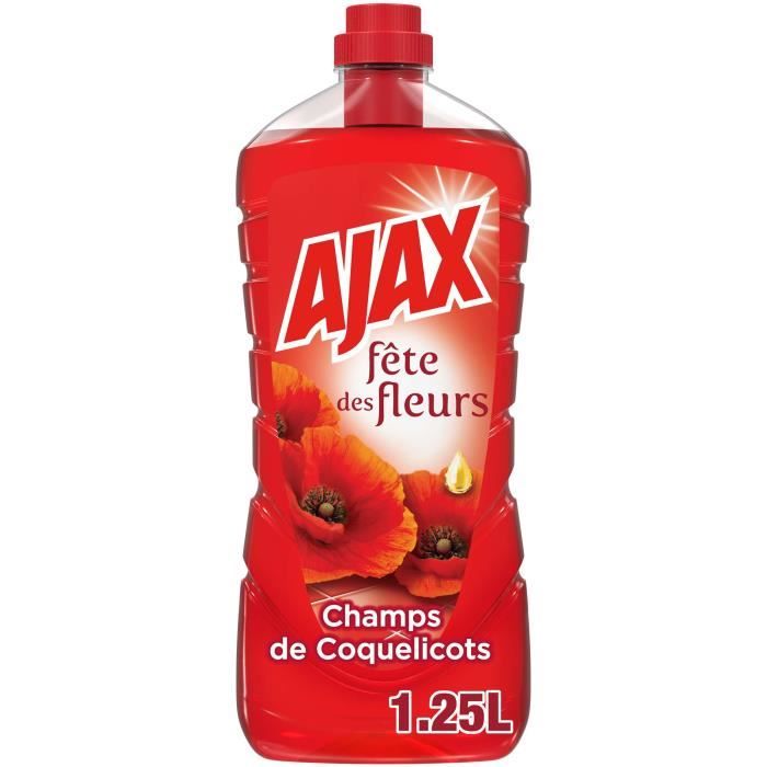 AJAX Produit Ménager Sol & Multi Surfaces Fête des fleurs, Champs