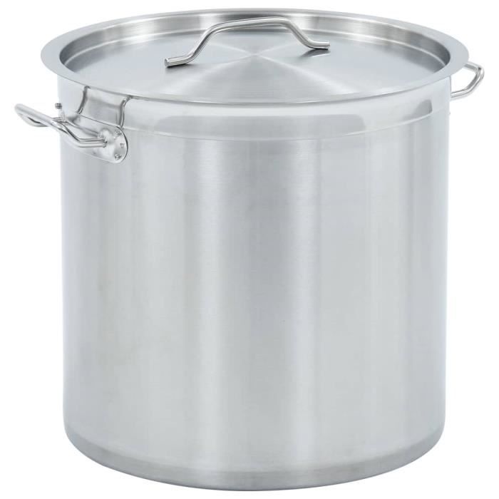vidaXL Marmite 36 L 36x36 cm Acier inoxydable