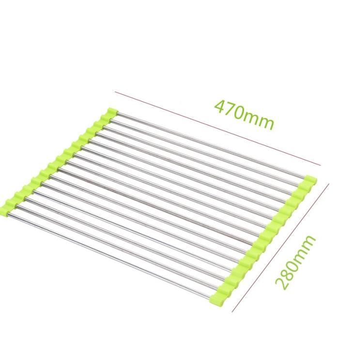 Egoutoire Vaisselle Cuisine 2 Niveaux, Inox Égouttoir Vaisselle Avec