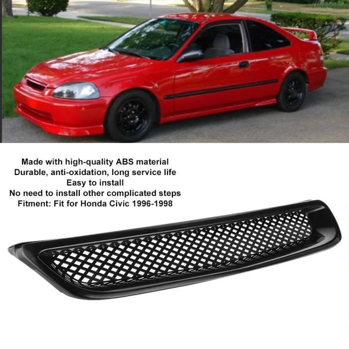 Calandre Avant RS4 Style Mesh Noir Pour Audi A4/S4 B8 (2009-2012) - Amélioration Flux D'air Et Look Sport
