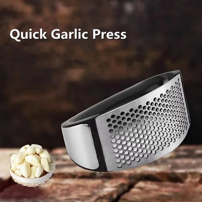 Presse-ail Manuel En Inox – Hachoir Gingembre – NEUF – Ustensile Cuisine