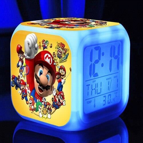 Réveil Numérique, Horloge Colorée, Réveil Led, Affichage De La Date Et