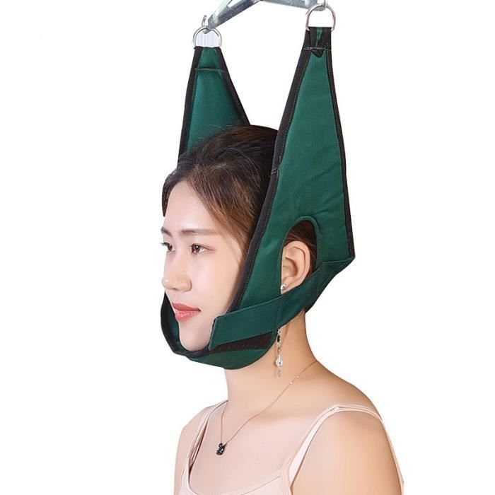 Dispositif De Traction Cervicale - Ceinture D'étirement Pour Le Cou - Tissu Maille