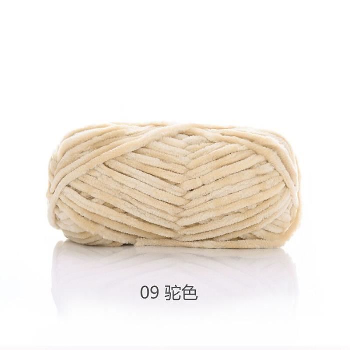 DASIAUTOEM Lot De 3 Pelotes De Laine Chenille Veloutée, 100 G