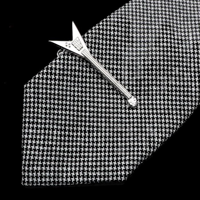 Pince à Cravate Ancienne Motif Chevalier - Modèle Générique - Vintage